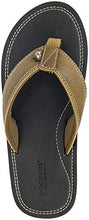 Load image into Gallery viewer, Dockers Men&#39;s Flip Flop Sandal ; Classic Comfort Footbed with Two-Tone Upper, size 8 to 9/8-9 (Black Pebble)

