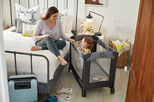 Load image into Gallery viewer, Century Travel On 2-in-1 Compact Playard with Bassinet, Playpen with Sheet Included, Metro
