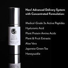 Load image into Gallery viewer, Peptide Complex Serum by Microderm GLO - Best Skin Toning, Facial Tightening, 100% PURE &amp; NATURAL, Plump, Hydrate &amp; Nourish Your Face, Boosts Collagen &amp; Heals Skin While Improving Tone &amp; Texture, 1oz
