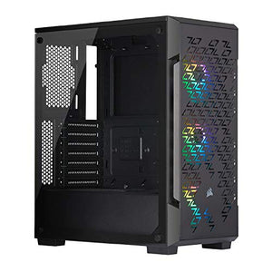 Corsair iCUE 220T RGB Airflow Tempered Glass Mid-Tower Smart Case - Black (CC-9011173-WW)