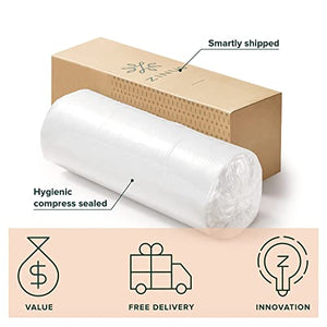 Zinus 12 Inch Green Tea Memory Foam Mattress / CertiPUR-US Certified / Bed-in-a-Box / Pressure Relieving, King, White