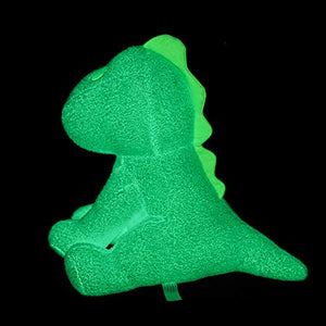 Little Room Naturally Glow in The Dark Dinosaur Stuffed Animal Plush Toy, 14 Inches, Blue (L1000)