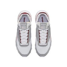 Load image into Gallery viewer, Reebok Kids' Classic Legacy Sneaker, Stark Grey/White/Urban Maroon, 5 M US
