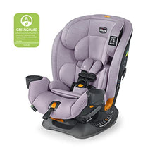 Load image into Gallery viewer, Chicco OneFit ClearTex All-in-One Car Seat, Rear-Facing Seat for Infants 5-40 lbs, Forward-Facing Car Seat 25-65 lbs, Booster 40-100 lbs, Convertible Car Seat | Lilac/Purple
