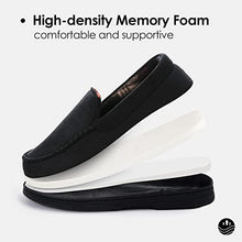 Load image into Gallery viewer, COASIS Men&#39;s Moccasin Slipper Memory Foam House Shoe Anti-Slip Sole Indoor Outdoor
