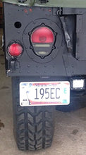 Load image into Gallery viewer, Federal PREWIRED Humvee Rear License Plate Bracket Frame Light PJ NO Drill Install M998
