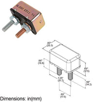 Load image into Gallery viewer, GLOSO E511 Stud Type Circuit Breakers, No Bracket, Auto Reset (T1) - 1 Pack (25A)
