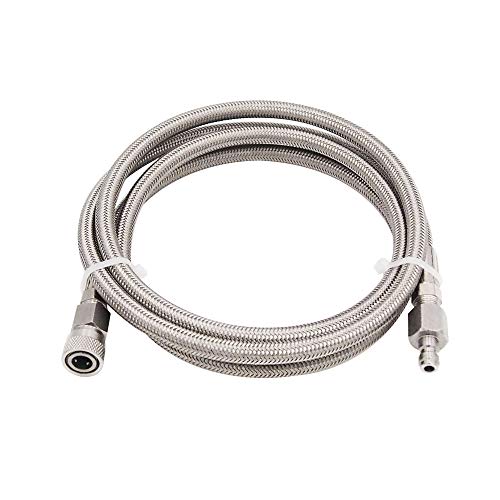 Load image into Gallery viewer, Paintball PCP Filling Hose Whip Extension Stainless Steel Air Fill Station & Charging System 60 inches with Quick Disconnect