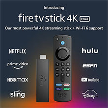 Load image into Gallery viewer, Introducing Fire TV Stick 4K Max streaming device, Wi-Fi 6, Alexa Voice Remote (includes TV controls)

