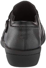 Load image into Gallery viewer, Clarks Women's Cheyn Onyx Loafer Flat, Black Tumbled Leather, 6
