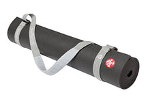 Load image into Gallery viewer, Manduka Journey On Commuter Yoga Mat Carrier, Adjustable Cotton Strap, Suitable for all Yoga Mats, Heather Grey and Bliss
