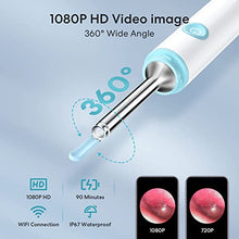 Load image into Gallery viewer, Ear Wax Removal, Ear Cleaner with Camera, Ear Wax Removal Tool with 1080p HD, Wireless Otoscope with Light, Ear Wax Removal Kit for iPhone，ipad, Android Phones
