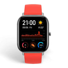 Load image into Gallery viewer, Amazfit GTS Fitness Smartwatch with Heart Rate Monitor, 14-Day Battery Life, Music Control, 1.65" Display, Sleep and Swim Tracking, GPS, Water Resistant, Smart Notifications, Vermillion Orange
