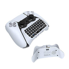 Load image into Gallery viewer, Donop Wireless Controller Keyboard for PS5 Controllers, Built-in Speaker &amp; 3.5MM Audio Jack, for Play-Station 5 Controller Voice Chat Board (White)
