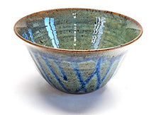 Load image into Gallery viewer, Handmade Ceramic Cereal Bowl with Floating Blue and Sapphire Glazes
