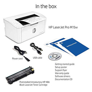 HP LaserJet Pro M15w Wireless Laser Printer (W2G51A)