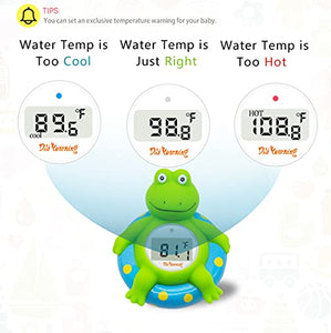 Doli Yearning Baby Bath Thermometer with Room Temperature| Fahrenheit and Celsius|Frog Lovely Shape|Kids' Bathroom Safety Products| Bath Toys…