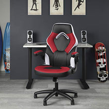 Load image into Gallery viewer, OFM ESS Collection Racing Style Bonded Leather Gaming Chair, in Red/White (ESS-3085-RED-WHT)

