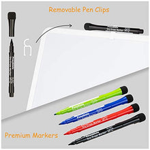 Load image into Gallery viewer, Peachlulu Magnetic Dry Erase Board Desktop 11 x 14 Inches Easel, 4 Markers and 1 Magnet to Do List
