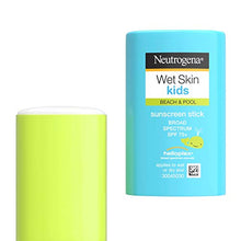 Load image into Gallery viewer, Neutrogena Wet Skin Kids Water Resistant Sunscreen Stick, Kids Sunscreen for Face and Body, Broad Spectrum SPF 70 UVA/UVB Sun Protection, Oil-Free &amp; Hypoallergenic, 0.47 oz
