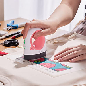 PowerPress Mini Heat Press Machine Easy for T-Shirts, Shoes, Hats, and Small Vinyl Projects (Coral)
