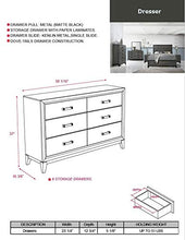 Load image into Gallery viewer, Kings Brand Furniture – Ambroise 6-Piece King Size Bedroom Set, Grey/Black. Bed, Dresser, Mirror, Chest &amp; 2 Night Stands
