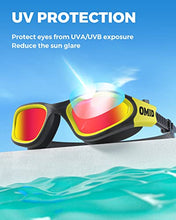 Load image into Gallery viewer, Swim Goggles, OMID Comfortable Polarized Swimming Goggles, Anti-Fog Leak Proof UV Protection Crystal Clear Vision Swim Goggles for Men Women Adult Youth (Yellow)
