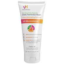Load image into Gallery viewer, vH essentials, Ph Balanced Daily Feminine Wash, Tea Tree Oil &amp; Prebiotic, 6, Fl Oz, (Pack Of 1) 54306 Clear

