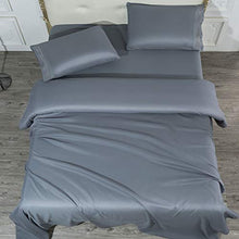 Load image into Gallery viewer, SONORO KATE Bed Sheet Set Super Soft Microfiber 1700 Thread Count Luxury Egyptian Sheets 16-Inch Deep Pocket，Wrinkle and Hypoallergenic-4 Piece (Dark Grey, King)
