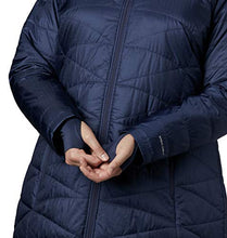 Load image into Gallery viewer, Columbia Women&#39;s Plus Mighty Lite Hooded Jacket, Nocturnal, 1X
