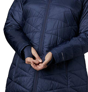Columbia Women's Plus Mighty Lite Hooded Jacket, Nocturnal, 1X