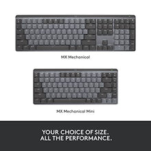 Load image into Gallery viewer, Logitech MX Mechanical Wireless Illuminated Performance Keyboard, Tactile Quiet Switches, Backlit Keys, Bluetooth, USB-C, macOS, Windows, Linux, iOS, Android, Metal
