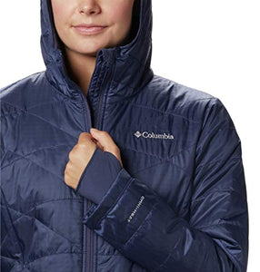 Columbia Women's Plus Mighty Lite Hooded Jacket, Nocturnal, 1X