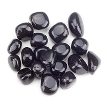 Load image into Gallery viewer, Cherry Tree Collection 1/2 Pound Tumbled Polished Stones | 3/4&quot; - 1&quot; Size Nuggets | Crystals for Decoration, Healing, Reiki, Chakra (Black Obsidian)
