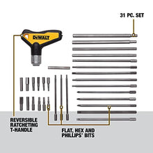 Load image into Gallery viewer, DEWALT Hex Key Wrench Set, Ratcheting. T-Handle Set, 31-Piece (DWHT70265)
