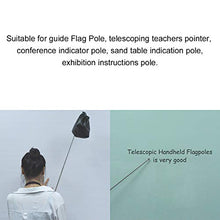 Load image into Gallery viewer, uxcell 4.6ft/1.4m Handheld Flagpoles Stainless Steel Guide Flag Pole Teaching Pointer for Tour Guides and Teachers Orange 2pcs
