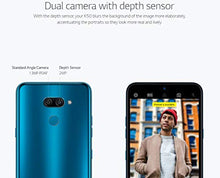 Load image into Gallery viewer, LG K50 (32GB, 3GB) 6.26" HD+ Display, MIL-STD 810G Certified, US + Global 4G LTE GSM Factory Unlocked LM-X520HM - International Model (Blue, 32 GB)
