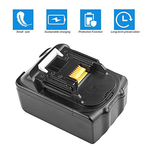 2-Pack 18V 3.0Ah BL1830B-2 Battery for Makita 18-Volt LXT Battery Fit BL1860B BL1860 BL1850B BL1850 BL1840B BL1840 BL1830 BL1815B BL1815 Power Tool Battery