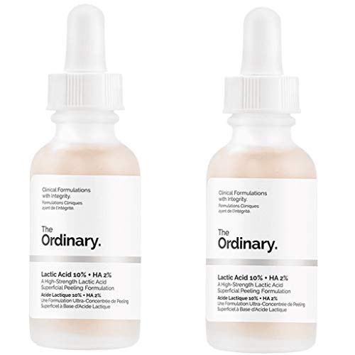 The Ordinary Lactic Acid 10% + Ha 2% 30ml Set Of 2! High Strength Lactic Acid Peeling Formulation! Mild Exfoliation for Healthier Skin!