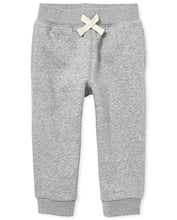 Load image into Gallery viewer, The Children's Place Baby Toddler Boys Active Fleece Jogger Pants, Smoke Gray Single, 3T
