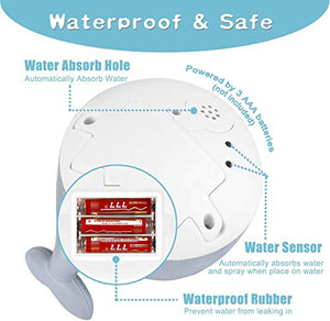 ZHENDUO Baby Bath Toys, Whale Automatic Spray Water Bath Toy, Induction Sprinkler Bathtub Shower Toys for Toddlers Kids Boys Girls, Pool Bathroom Toy for Baby (Gray)