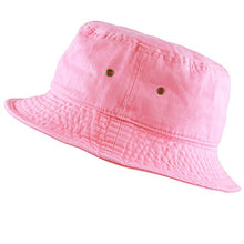 Load image into Gallery viewer, The Hat Depot 300N Unisex 100% Cotton Packable Summer Travel Bucket Hat (S/M, Blue Camo)
