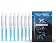 Load image into Gallery viewer, Eight (8) Huge 10mL Syringes SenAllis Cosmetics Teeth Whitening Gel, 80mL 35% Gel Syringes, Fast &amp; More Effective Than Teeth Whitening Strips, Refills Gel Compatible with Most Teeth Whitening Kits
