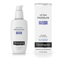 Load image into Gallery viewer, Neutrogena Oil Free Moisture Daily Hydrating Facial Moisturizer &amp; Neck Cream with Glycerin - Fast Absorbing Ultra Gentle Lightweight Face Lotion &amp; Sensitive Skin Face Moisturizer, 4 fl. oz (Pack of 2)

