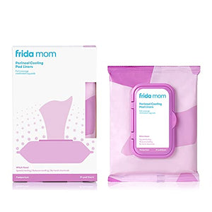 Frida Mom Perineal Medicated Witch Hazel Full-Length Cooling Pad Liners for Postpartum Care | 24-Count