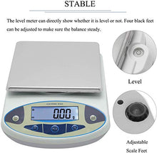 Load image into Gallery viewer, CGOLDENWALL High Precision Lab Analytical Electronic Balance Digital Precision Scale Laboratory Precision Weighing Electronic Scales Balance Jewelry Scales Gold Balance Kitchen Scales (5000g, 0.01g)
