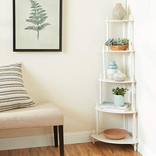 Load image into Gallery viewer, Frenchi Home Furnishing 5-Tier Corner Stand, White
