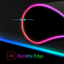 Load image into Gallery viewer, havit RGB Gaming Mouse Pad Soft Non-Slip Rubber Base Mouse Mat for Laptop Computer PC Games (13.8 X 9.8 X 0.16 inches, Black)
