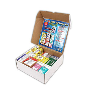 Rapid Care First Aid 93645 Refill Kit for 3 Shelf First Aid Cabinet, 643 Pieces, For Over 75 People