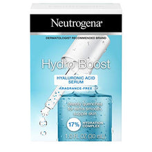 Load image into Gallery viewer, Neutrogena Hydro Boost Hyaluronic Acid Serum with 17% Hydration Complex, Lightweight Daily Hyaluronic Acid Facial Serum for Dry Skin, Oil-Free Fragrance-Free, 1 Fl Oz
